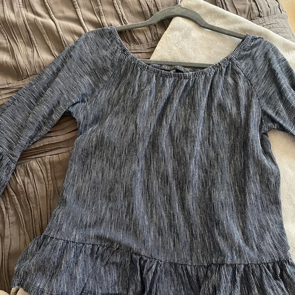 Sanctuary Ruffle hem off the shoulder top